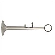 MOBOIS - Support de tringle, double à oeil métal diamètre 20mm nickel - vignette