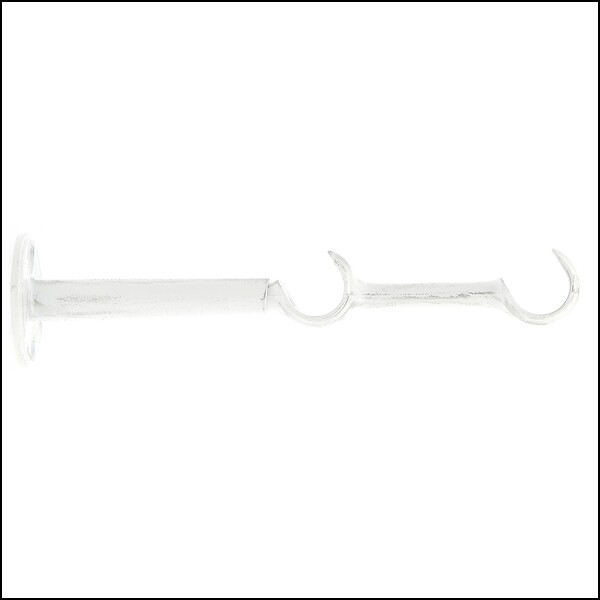 MOBOIS - Support double extensible tringle - Diam.20 mm - Blanc argent - large