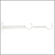 MOBOIS - Support double extensible tringle - Diam.20 mm - Blanc argent - vignette