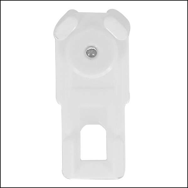 MOBOIS - Lot de 12 suspendeurs décorateurs pour rail 24x16 mm - Blanc - large