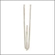 MOBOIS - Agrafes flamandes métal - Nickel - Lot de 10 - 2 branches - vignette