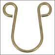 MOBOIS - Agrafes lyre laitonnées - Lot de 20 - vignette