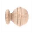 MOBOIS - 1 emb boule rainuree a visser d28 brut - vignette