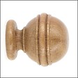 MOBOIS - Embout boule rainurée en bois chêne - Diam.28mm - vignette