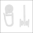 MOBOIS - 25 galets suspendeurs plastique blanc pour rails rideaux PVC - vignette