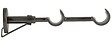 MOBOIS - Support double ouvert extensible - Gun foncé - Diam.28mm - vignette