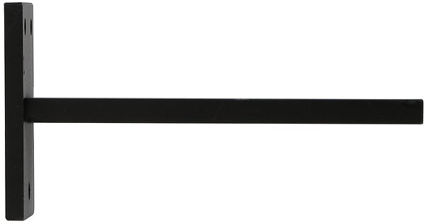 MOBOIS - 1 SUPPORT METAL PLAT MAXI 120MM AXE/MUR D.28mm NOIR MAT - large
