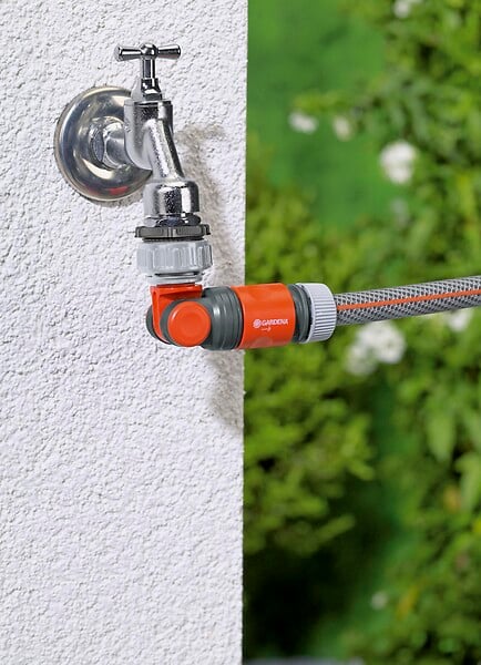 GARDENA - Nez de robinet coudé et articulé - large