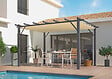 HABRITA - Pergola alu 12m² - Gris anthracite - L.400xl.300xH.230cm - vignette