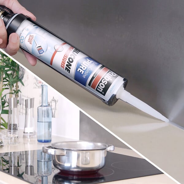 RUBSON - Mastic cuisine et bain 280ml transparent - large