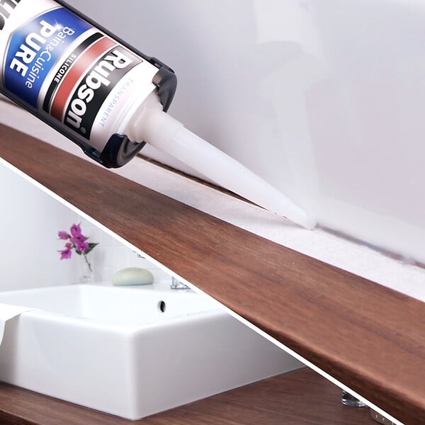 RUBSON - Mastic silicone anti-moisissures - blanc - cartouche 280ml - large