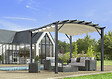 HABRITA - Pergola arche aluminium - Anthracite - L.340xH.259xP.330cm - vignette
