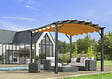 HABRITA - Pergola arche aluminium - Gris anthracite - L.330x259x340cm - vignette