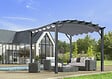 HABRITA - Pergola arche aluminium - Gris anthracite - L.330xl.340cm - vignette