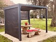 HABRITA - Pergola bioclimatique alu - Gris anthracite - L.240xl.300cm - vignette