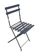 CHALET & JARDIN - Lot De 2 Chaises De Jardin Pliantes Bistrot -  Gris - vignette