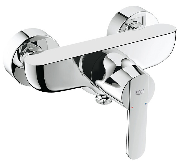GROHE - Mitigeur douche mural métal GROHE Get Chromé 1/2 pouce - large