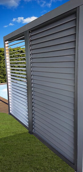HABRITA - Ventelles aluminium mobiles - H.219xL.280cm - large