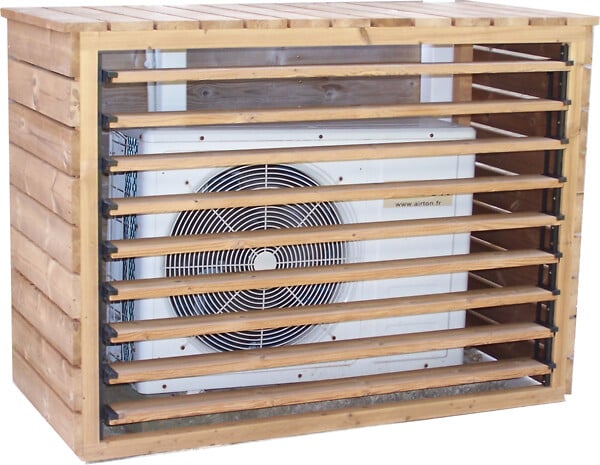 HABRITA - Cache climatiseur - Bois - 0.76m2 - large