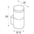 SLV - Applique extérieure SLV F-POL, anthracite, E27, 20W max, IP54 - vignette