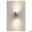 SLV - Applique extérieure SLV ASTINA STEEL, inox, GU10/QPAR51, 2x 35W max, IP44, inox 304 - vignette