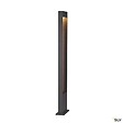 SLV - Borne extérieur SLV FLATT 100 anthracite/imitation bois avec LED intégrée pour éclairage extérieur, Hauteur 100 cm - vignette