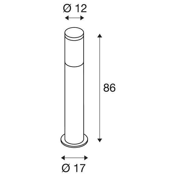 SLV - Borne extérieure SLV F-POL, anthracite, E27, 20W max, IP54 - large
