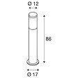 SLV - Borne extérieure SLV F-POL, anthracite, E27, 20W max, IP54 - vignette