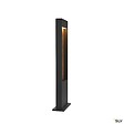 SLV - Borne extérieur SLV FLATT 65 anthracite/imitation bois avec LED intégrée pour éclairage extérieur, Hauteur 65 cm - vignette