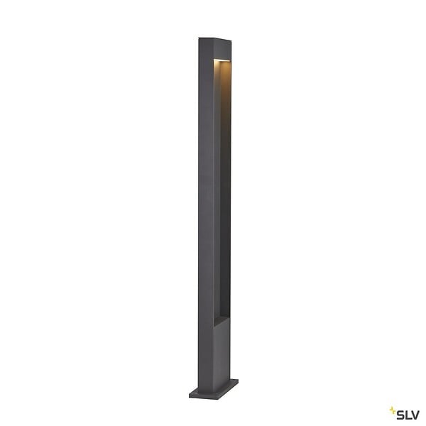 SLV - Borne extérieur SLV FLATT 100 anthracite avec LED intégrée pour éclairage extérieur, Hauteur 100 cm - large