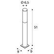 SLV - Borne extérieure SLV BIG NAILS inox 304, E27, 15W - Hauteur 50 cm - vignette