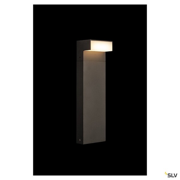 SLV - Borne extérieure SLV L-LINE OUT 50, , horizontal, anthracite, LED, 7W, 3000/4000K, IP65, interrupteur CCT - SLV - large