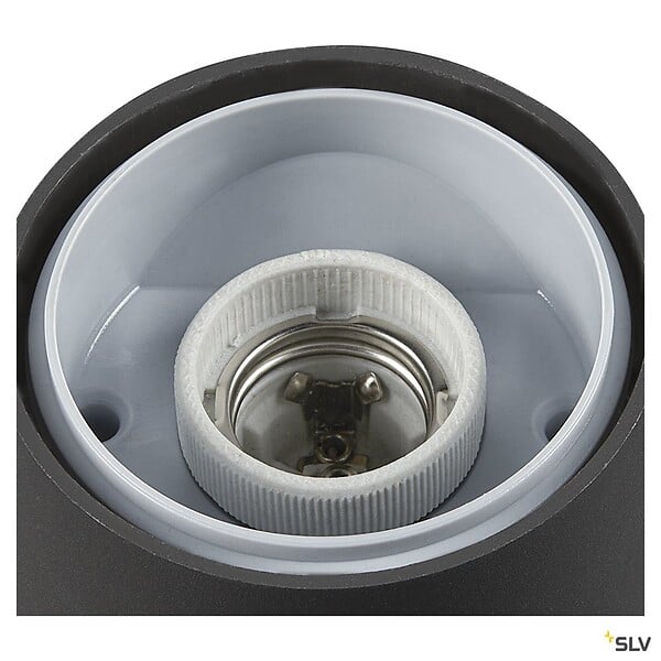 SLV - Borne extérieure SLV GRAPHIT 60, rond, anthracite, E27, 11W - Ø 60 cm - large