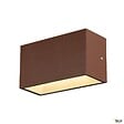 SLV - Applique extérieure SLV SITRA CUBE Up/Down rouille avec LED intégrée - Taille M - 20 cm - vignette