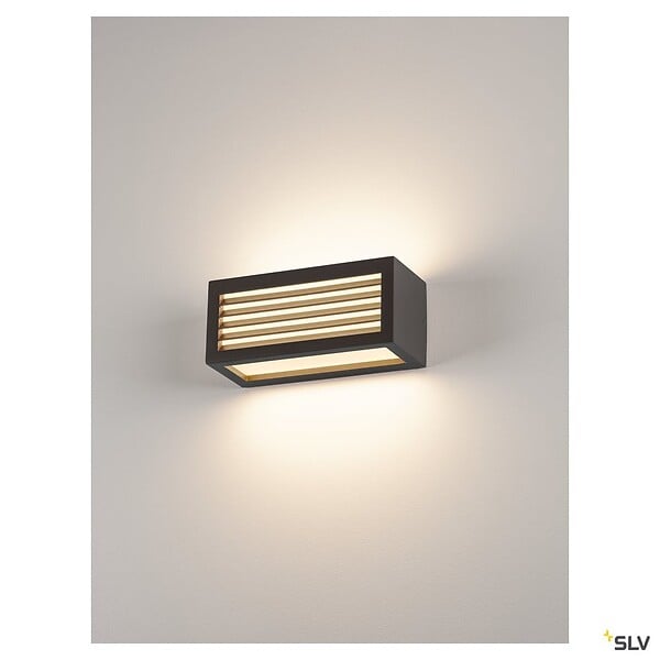 SLV - Applique extérieure SLV BOX-L anthracite, E27, 18W max, IP54 - large