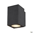 SLV - Applique extérieure SQUARE, carré, anthracite avec LED intégrée, 35W, 3000K/4000K, IP65 - Taille M - vignette