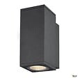 SLV - Applique extérieure SQUARE, carré, anthracite avec LED intégrée, 35W, 3000K/4000K, IP65 - Taille S - vignette