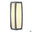 SLV - Applique extérieure SLV MERIDIAN BOX, diffuseur opalescent/anthracite, E27, 25W max, IP54 - vignette