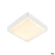 SLV - Applique et plafonnier extérieur SLV AINOS, carré, blanc, LED, 17W, 3000K/4000K, IP65 - vignette