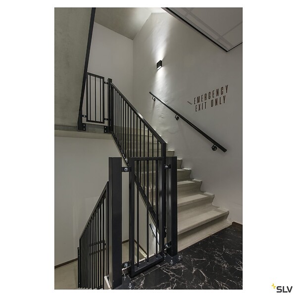 SLV - Applique extérieure SLV BIG QUAD UP/DOWN, anthracite avec LED intégrée, 8,2W, 3000K, IP54 - large