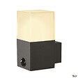 SLV - Applique extérieure SLV GRAFIT carré, anthracite, E27, 11W max, IP44, détecteur de mouvements - vignette