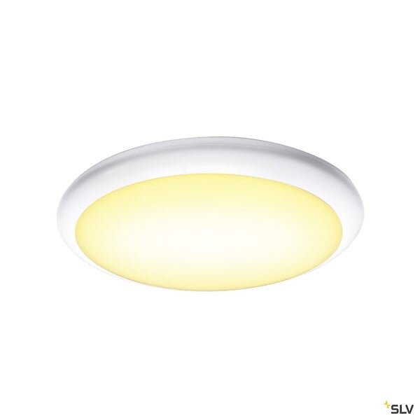 SLV - Applique et plafonnier extérieur SLV RUBA, blanc, avec LED intégrée - Ø 42 cm - large