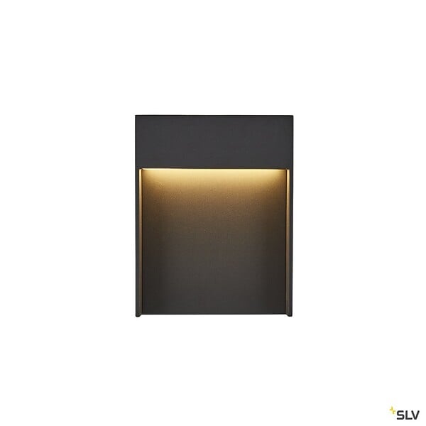 SLV - Applique extérieure SLV FLATT anthracite avec LED intégrée, 14W, 3000K/4000K, IP65 - large