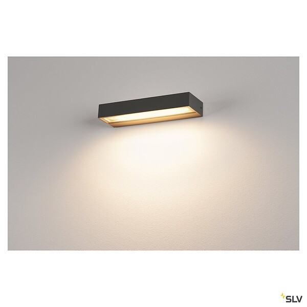 SLV - Applique extérieure SLV PEMA® UP/DOWN, anthracite, avec LED intégrée, 7,7W, 3000K, IP54 - large