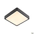 SLV - Applique et plafonnier extérieur SLV AINOS, carré, anthracite, LED, 17W, 3000K/4000K, IP65 - vignette