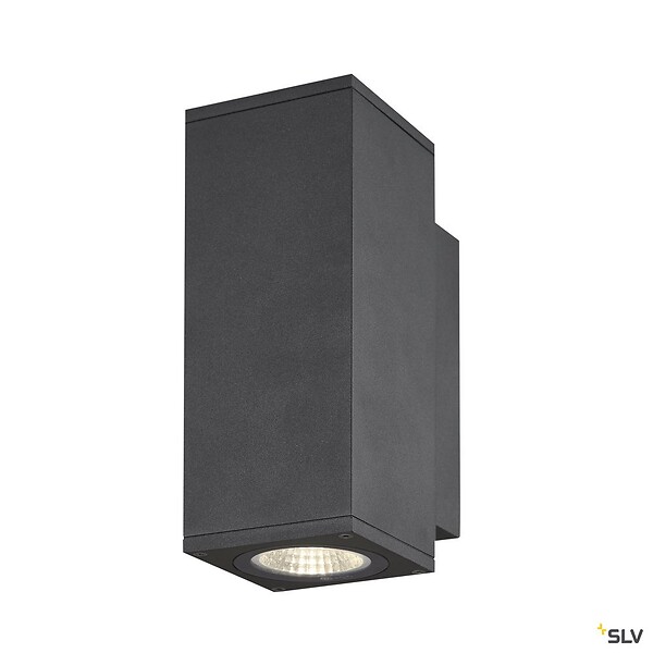 SLV - Applique extérieure ENOLA SQUARE UP/DOWN, carré, anthracite, LED, 53W, 3000K/4000K, IP65 - Taille S - large