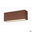 SLV - Applique extérieure SLV SITRA CUBE Up/Down rouille avec LED intégrée - Taille L - 30 cm - vignette