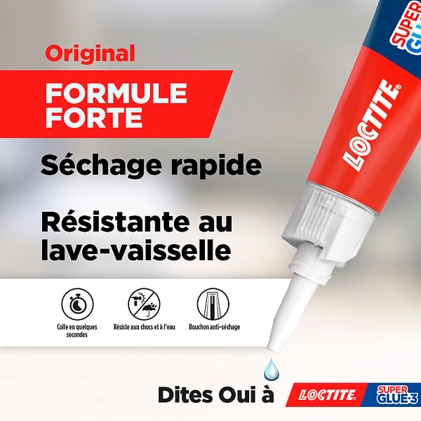 LOCTITE - Colle Cyanoacrylates SG3 Liquide Universal Tube 3g - large