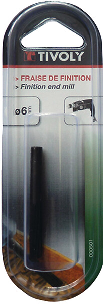 TIVOLY - Râpe sur tige bout plat D6mm - large