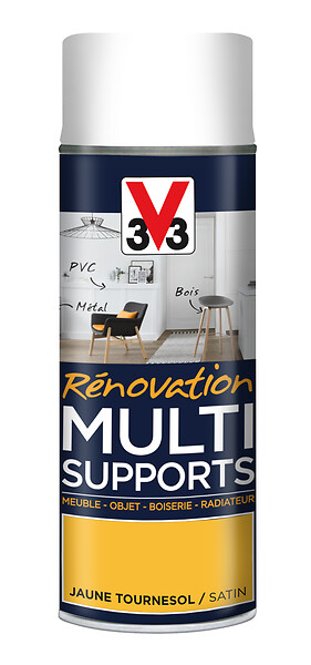 V33 PEINTURE - Bombe de peinture multi-supports - Tournesol - 400ml - large